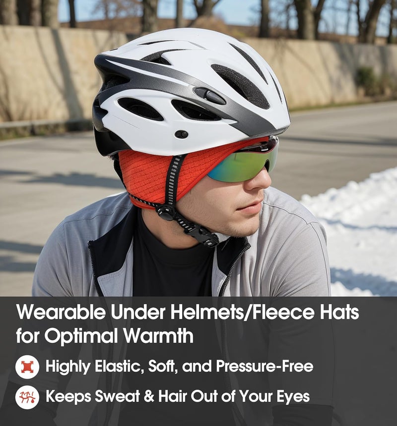 SUNMECI Lightweight Soft Fleece Headband - Breathable Ear Muffs for Men Women in Winter Running Cycling Ski Comfortable Warm for Clod Weather Sports - Image 3